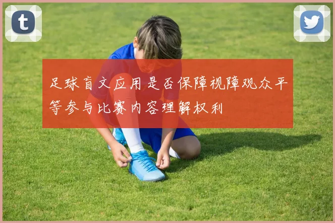 足球盲文应用是否保障视障观众平等参与比赛内容理解权利